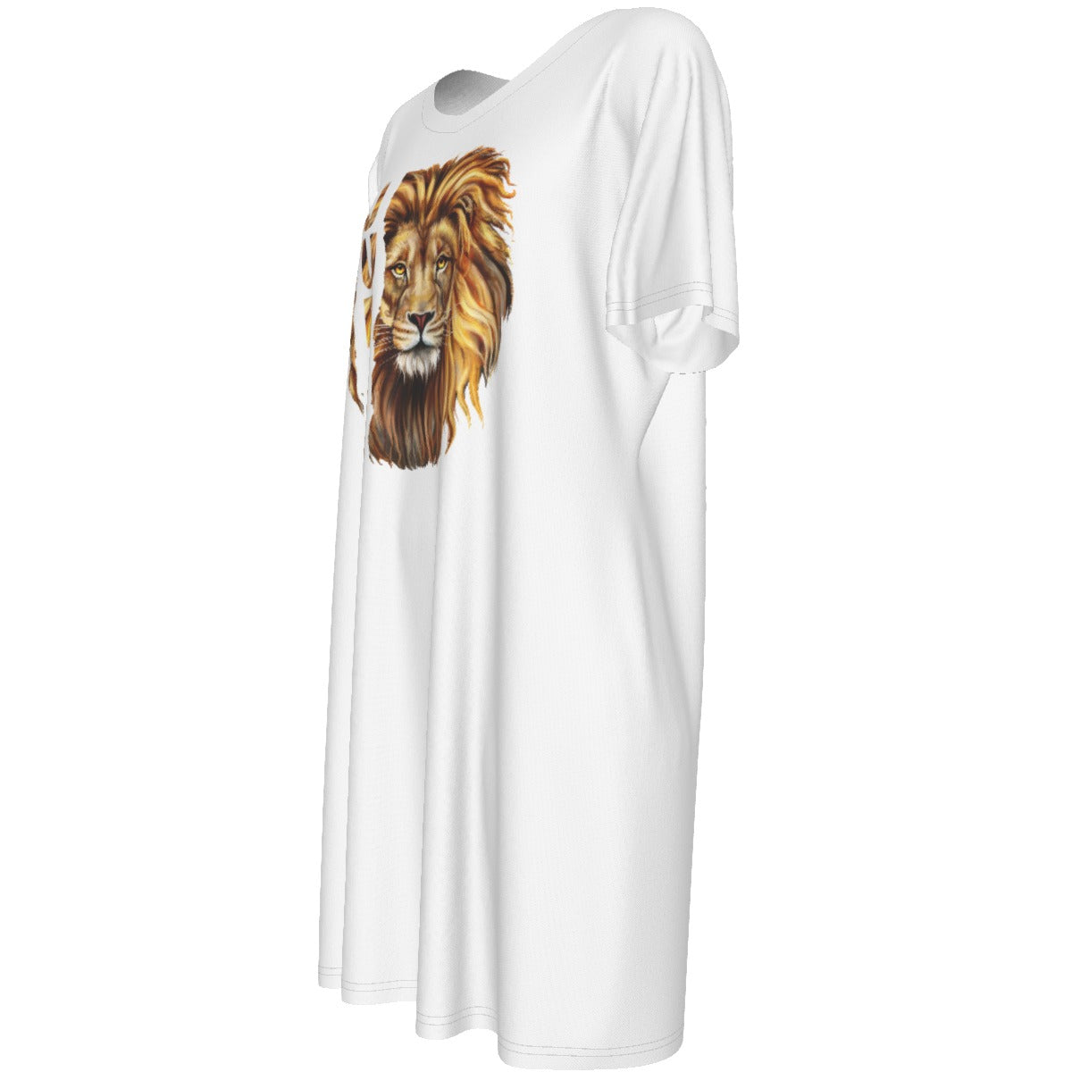 JUDAH LION Short Sleeve Waist Dress