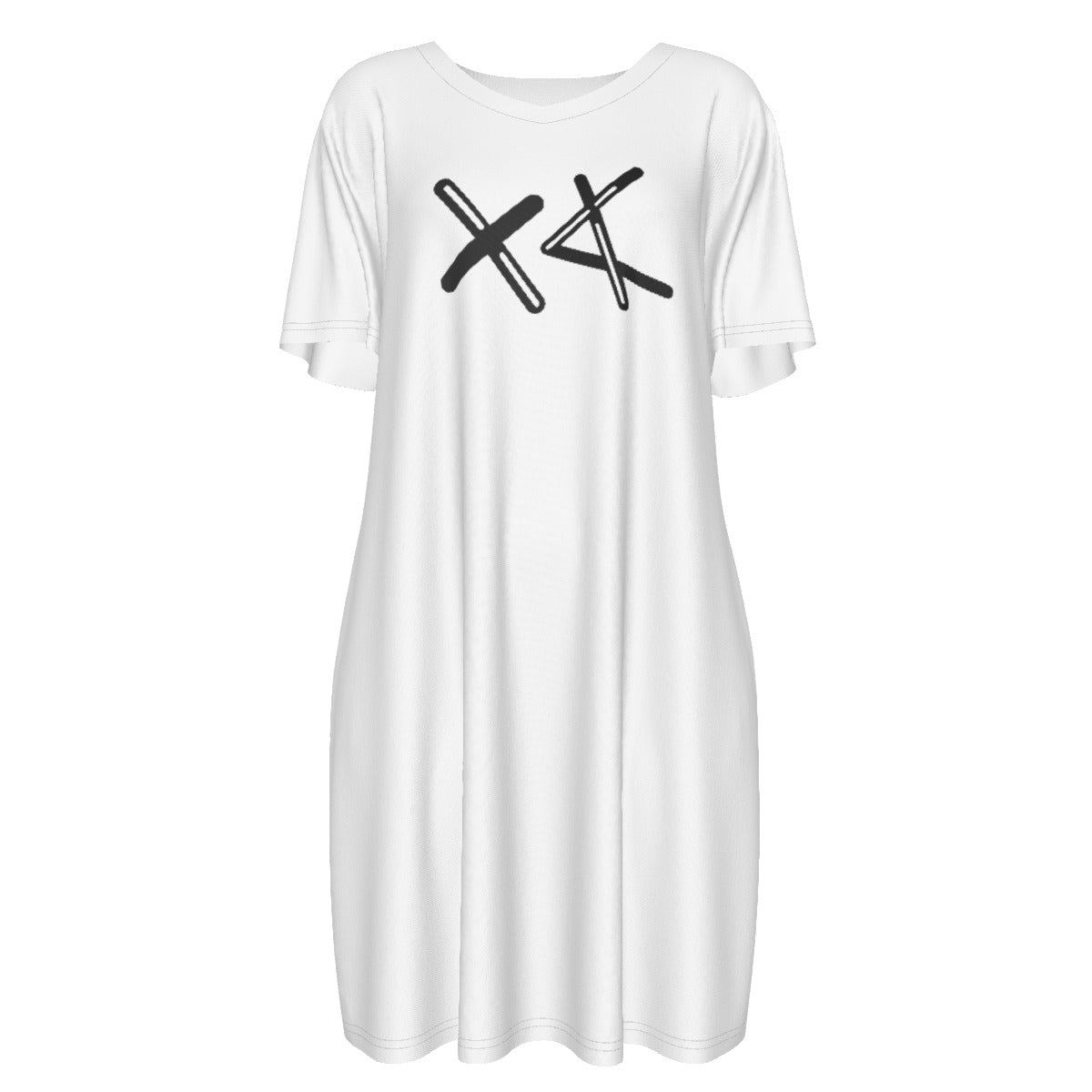 ALEPH / TAV Short Sleeve Casual Dress