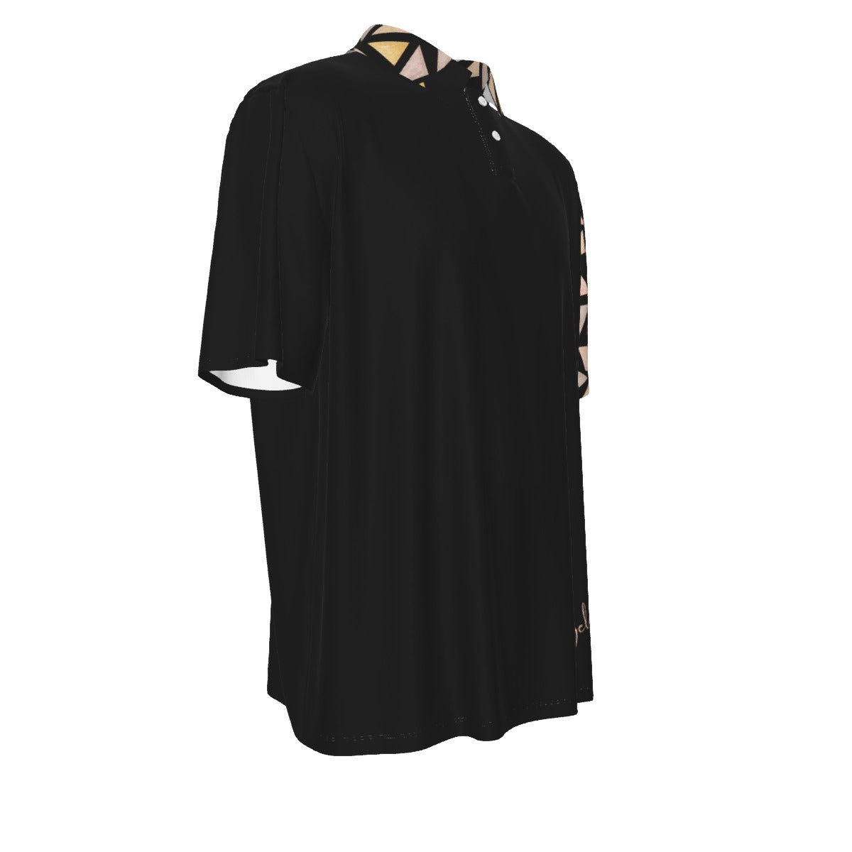 BELIEVE Romans 10:9 Abstract Pattern Casual Polo Shirt