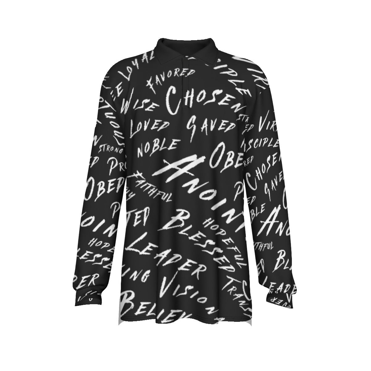 ALL THAT I AM Long Sleeve Polo Shirt