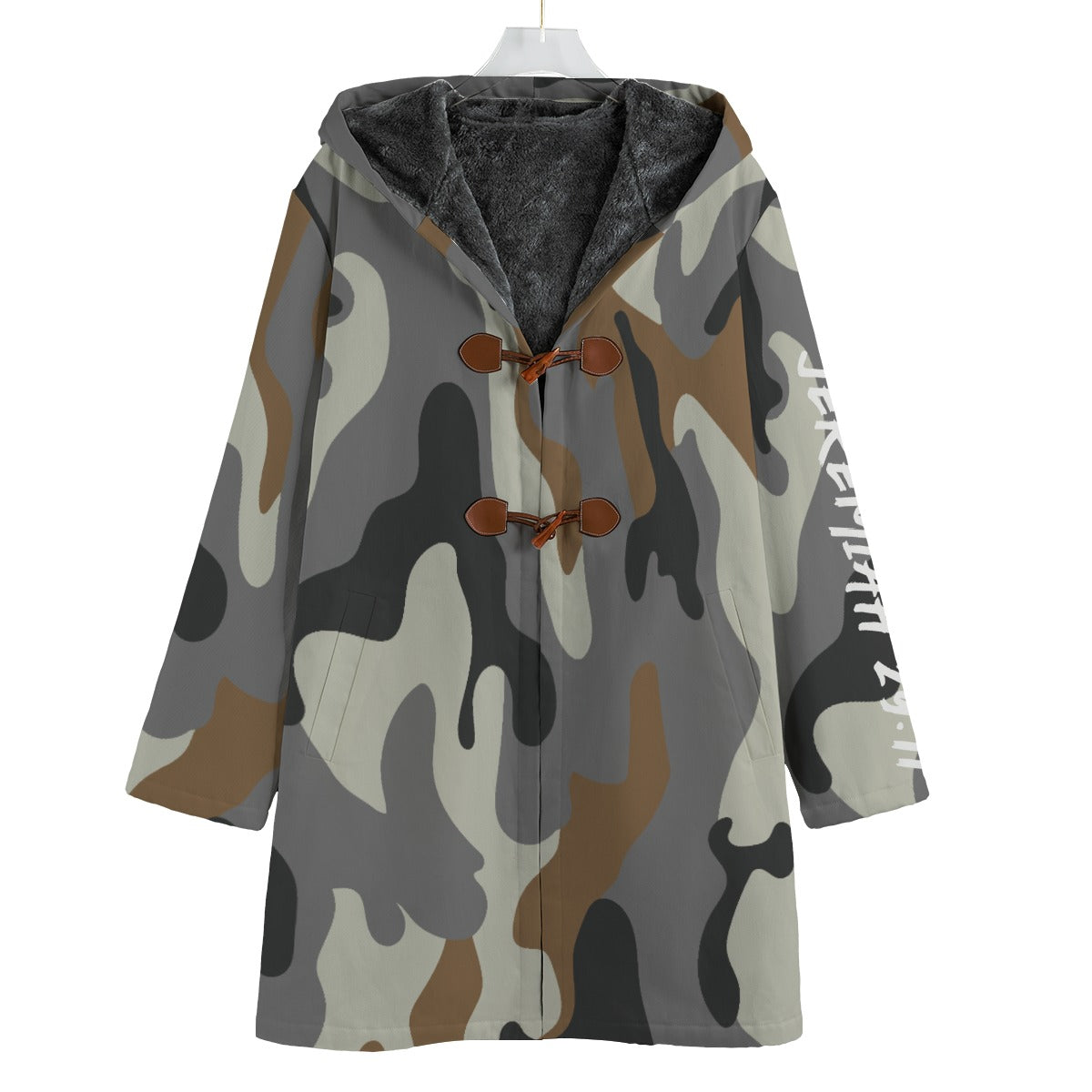 JEREMIAH 29:11 Camouflage Canvas Fleece Windbreaker