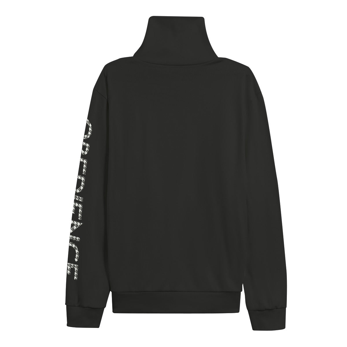 OBEDIENCE Houndstooth Unisex Turtleneck Knitted Fleece Sweater
