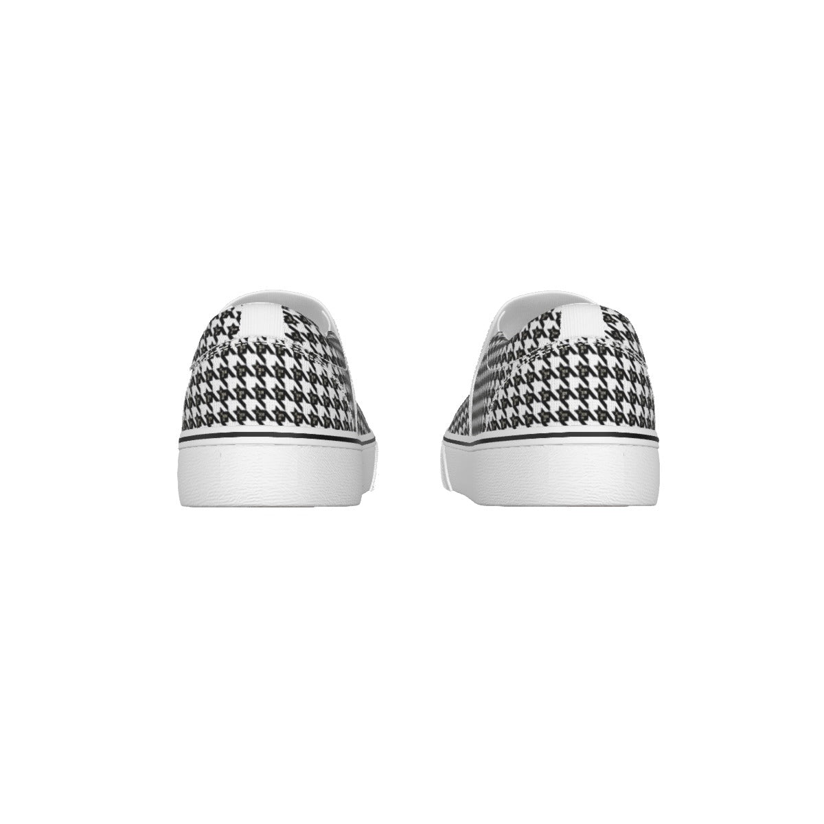 HOUNDSTOOTH Y Pattern Kid's Slip On Sneakers