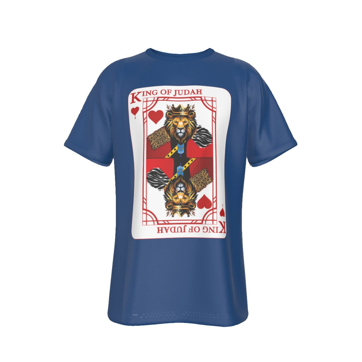 KING OF JUDAH HEARTS Blue T Shirt