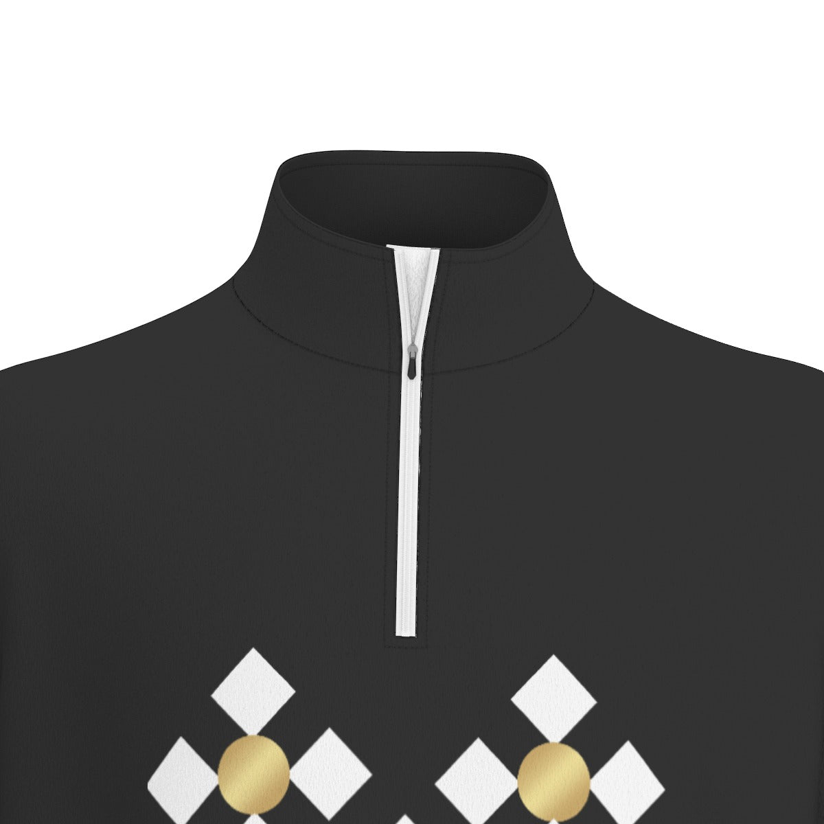 Men's YAHUAH Black Sports Collar Long Sleeve Jersey