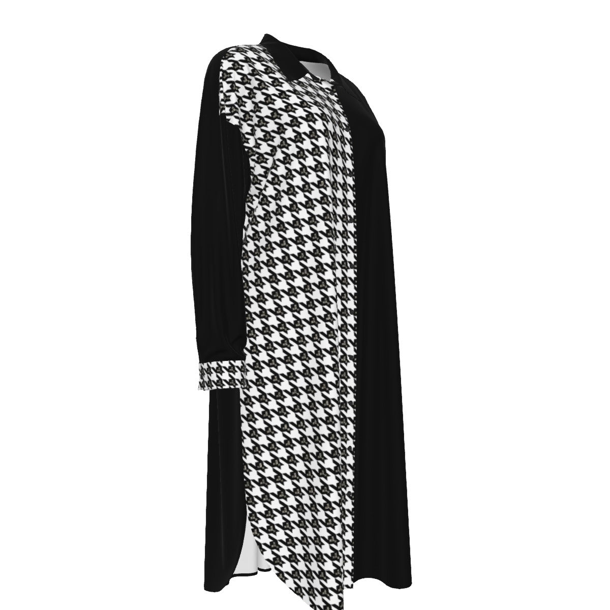 OBEDIENCE Romans 5:19 Houndstooth Pattern Long Dress