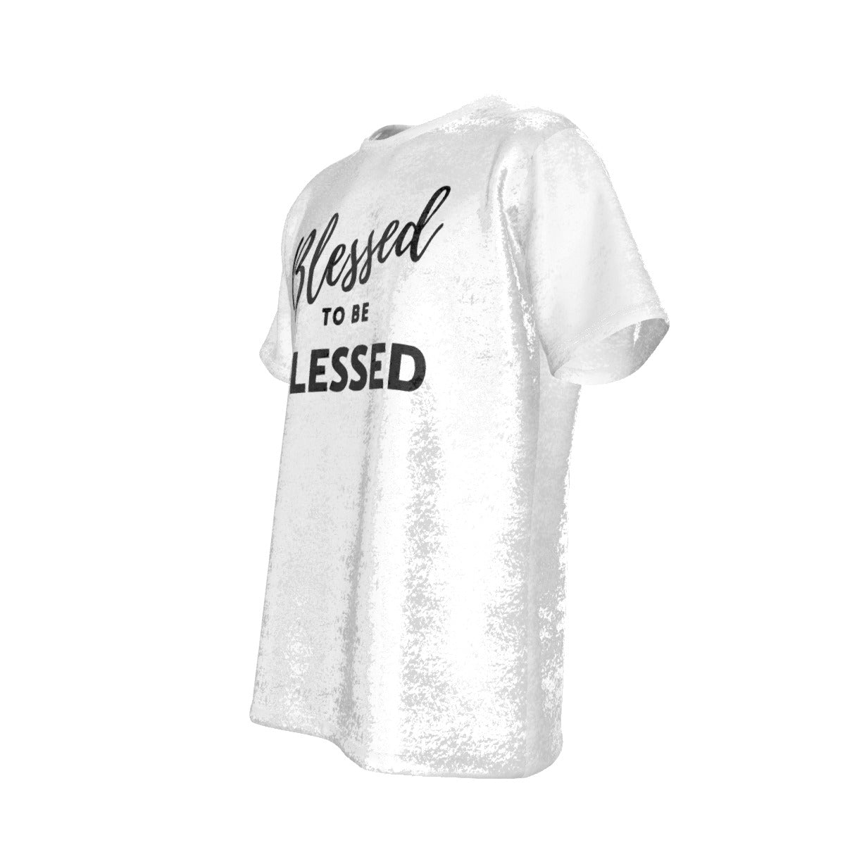 BLESSED TO BE BLESSED White Velvet T Shirt