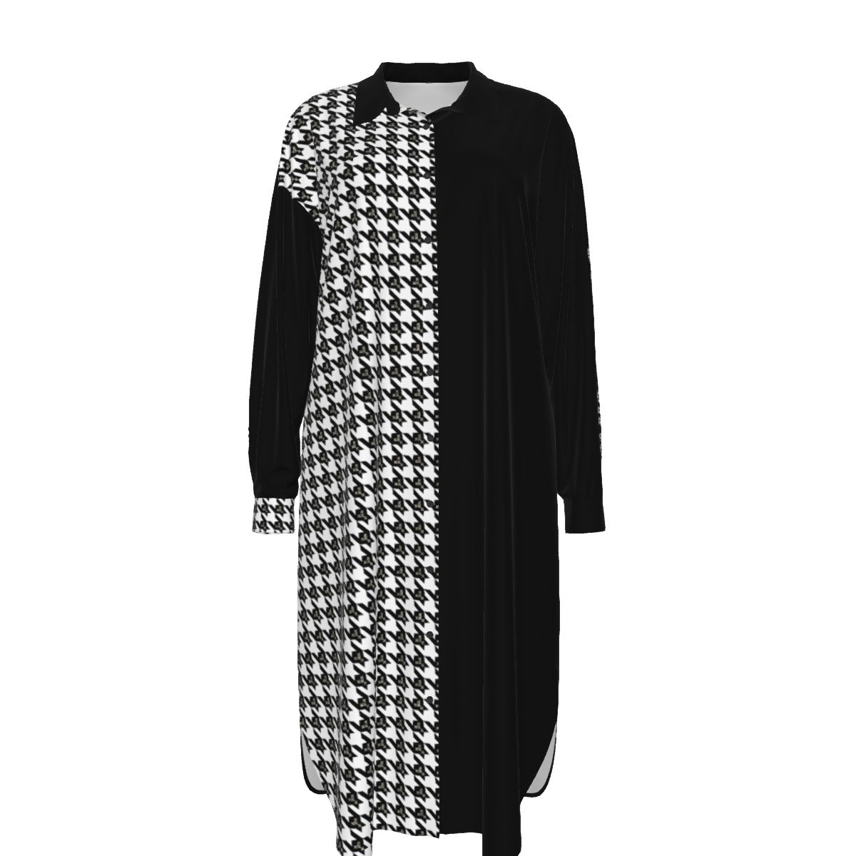 OBEDIENCE Romans 5:19 Houndstooth Pattern Long Dress