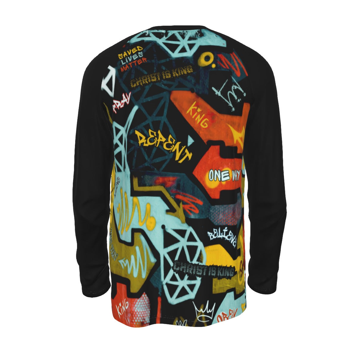 GRAFFITI GOD Long Sleeve Cotton T Shirt