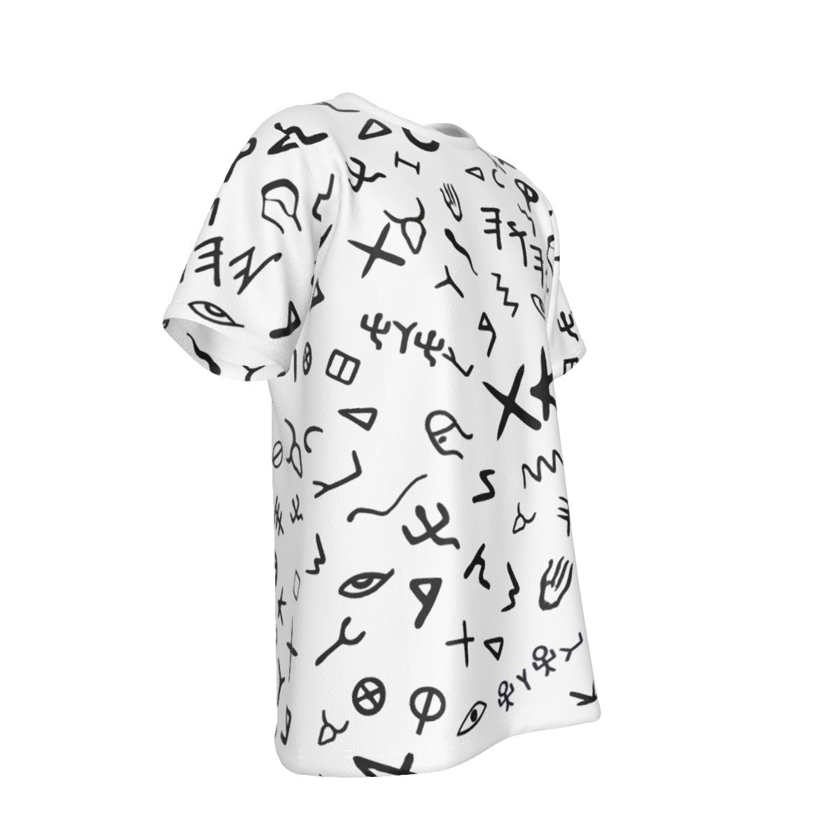 YAHUAH Paleo Phoenician Pictograph Hebrew Alphabet White T Shirt