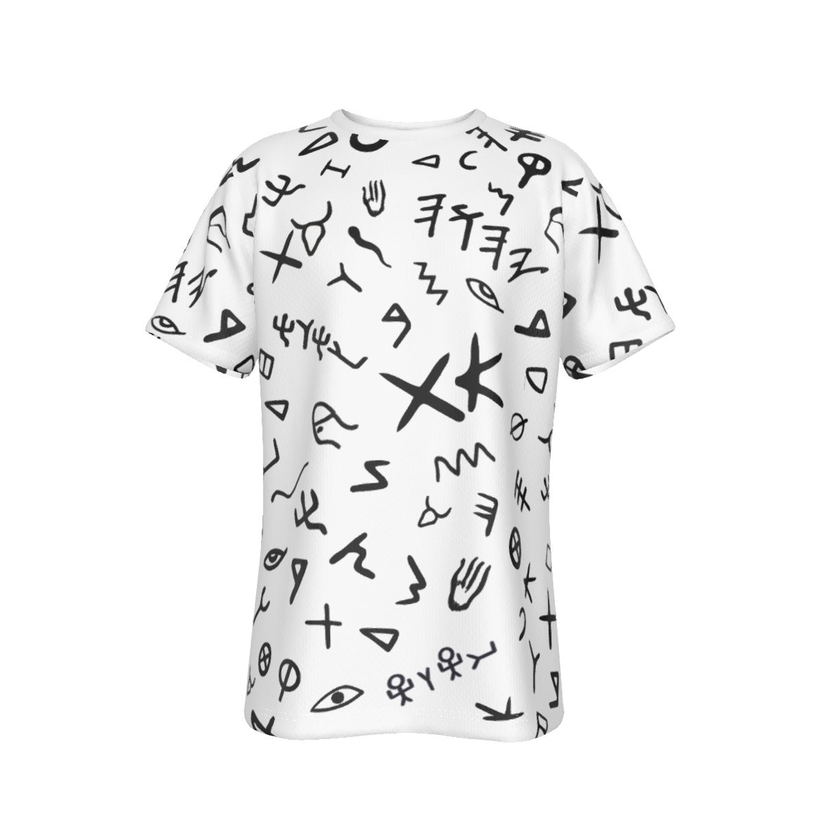 YAHUAH Paleo Phoenician Pictograph Hebrew Alphabet White T Shirt