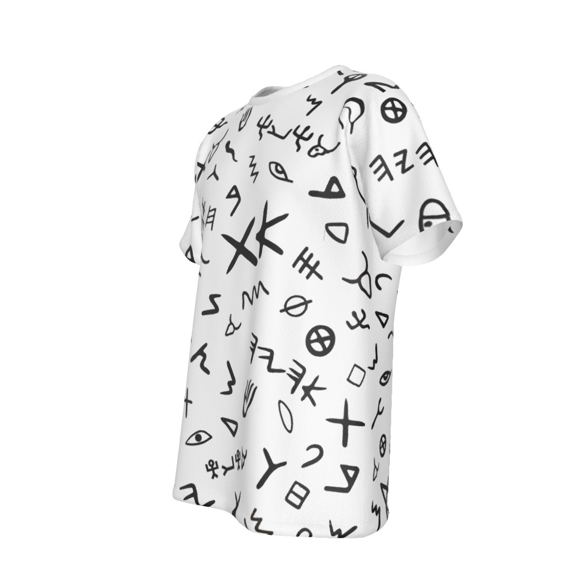 AHAYAH Paleo Phoenician Pictograph Hebrew Alphabet White T Shirt