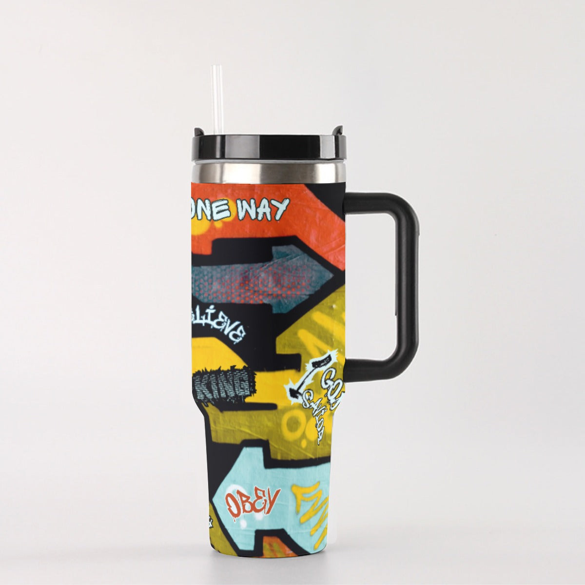 GRAFFITI GOD 40 oz Tumbler With Handle