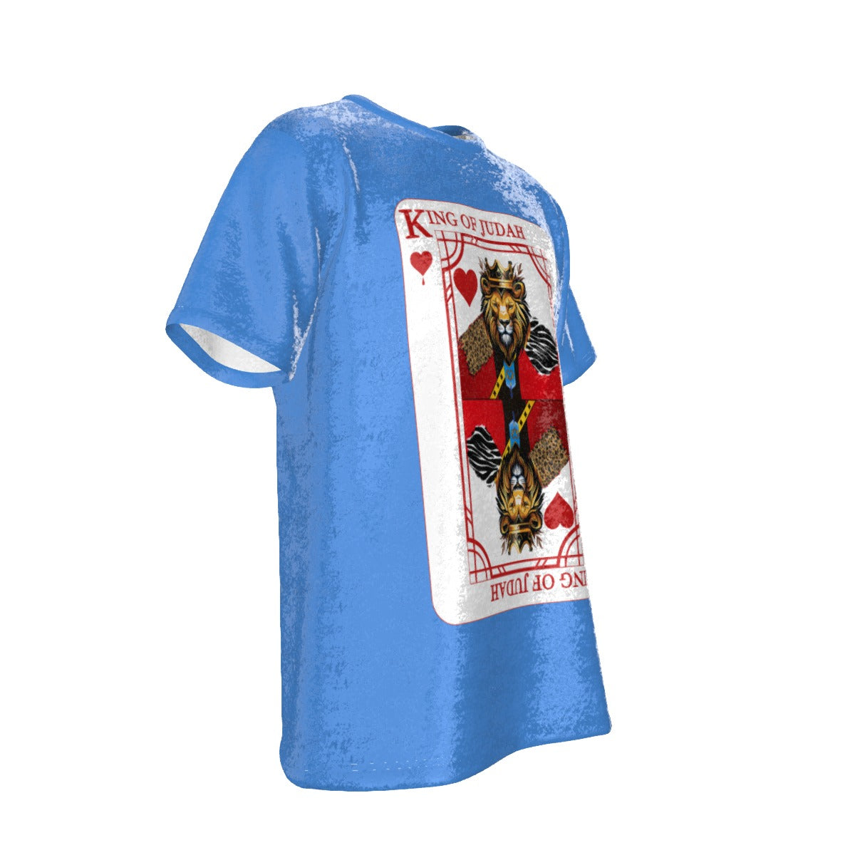 KING OF JUDAH KING OF HEARTS Blue Velvet T Shirt