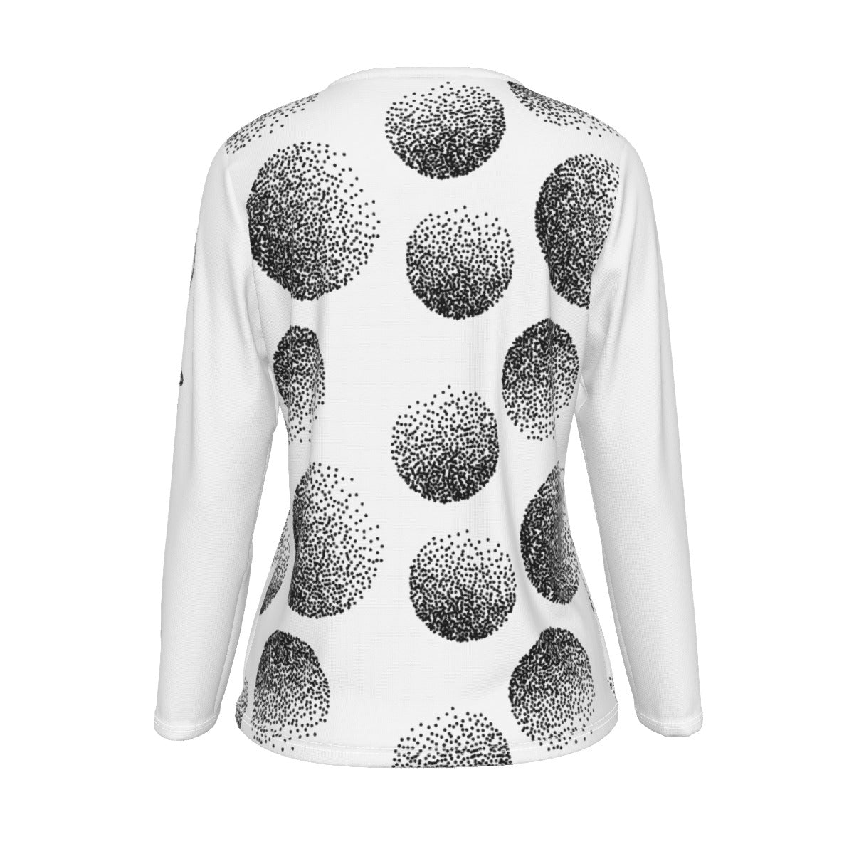 JESUS Long Sleeve Abstract Polka Dot Pattern Shirt