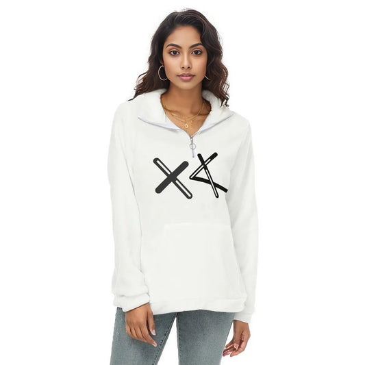 ALEPH / TAV Women's Borg Fleece Half Zip Sweatshirt