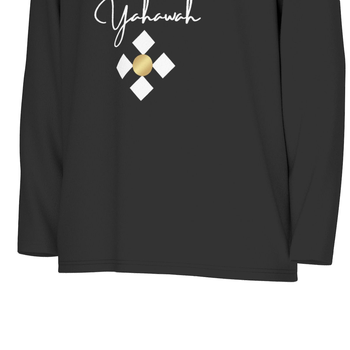 Men's YAHAWAH Black Sports Collar Long Sleeve Jersey