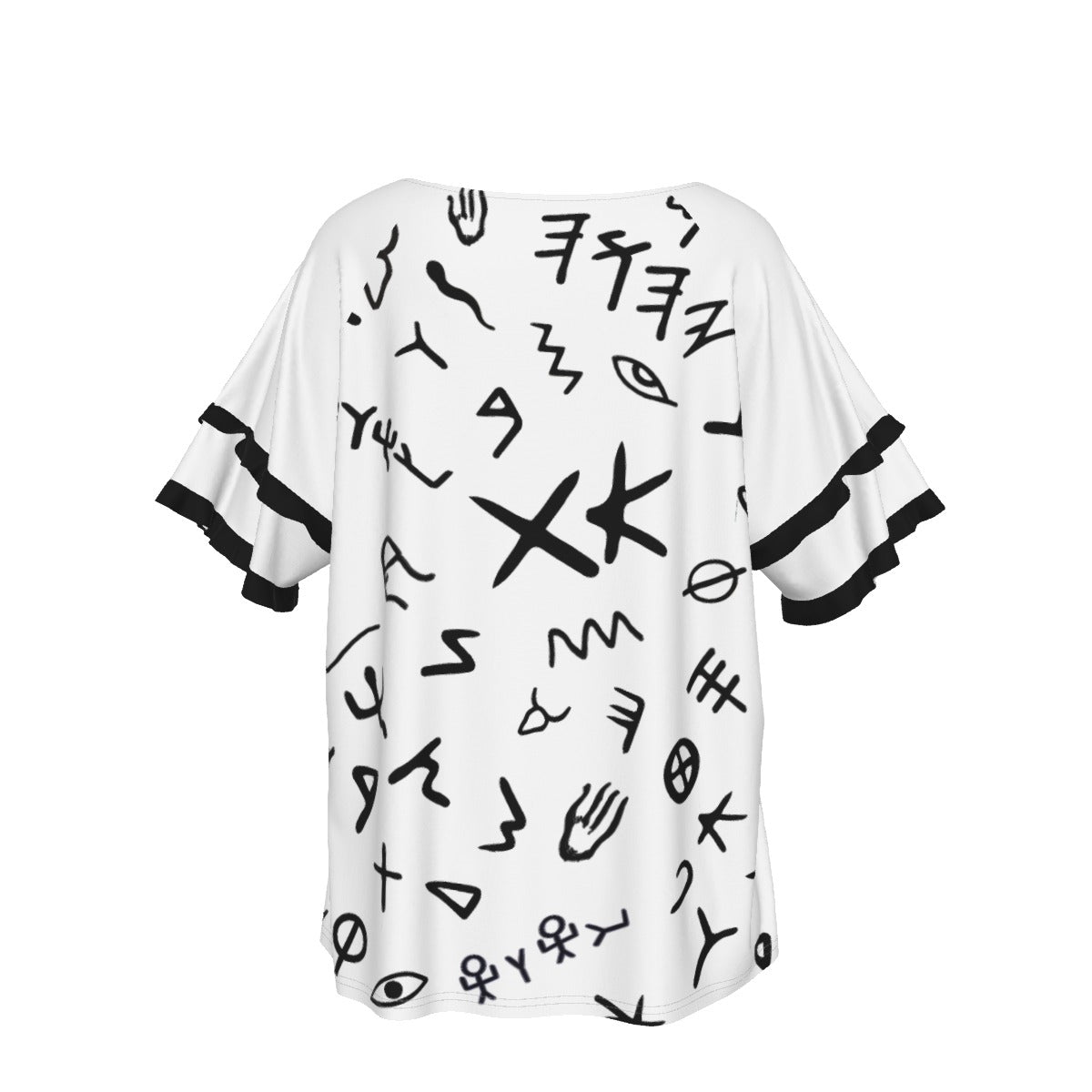 YAHUAH Ancient Paleo Phoenician Pictograph Alphabet Pattern Shirt