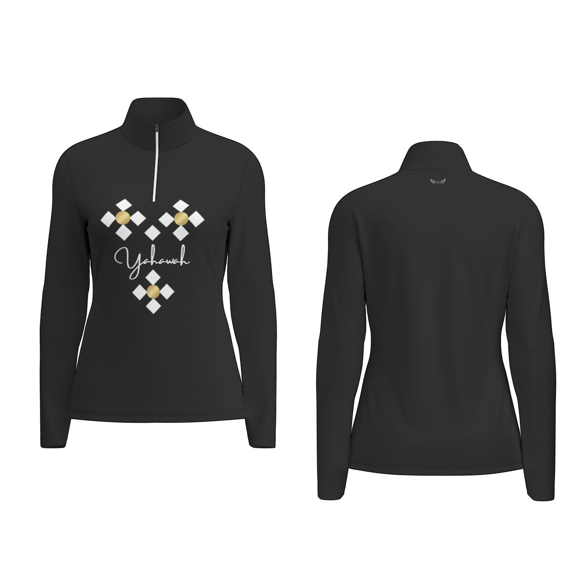 Women's YAHAWAH Sports Collar Long Sleeve Jersey Shirt