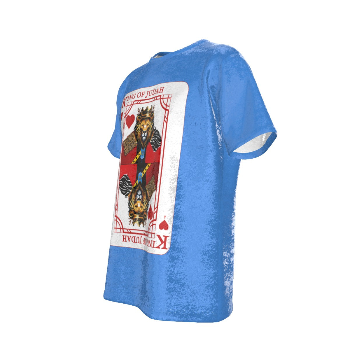 KING OF JUDAH KING OF HEARTS Blue Velvet T Shirt