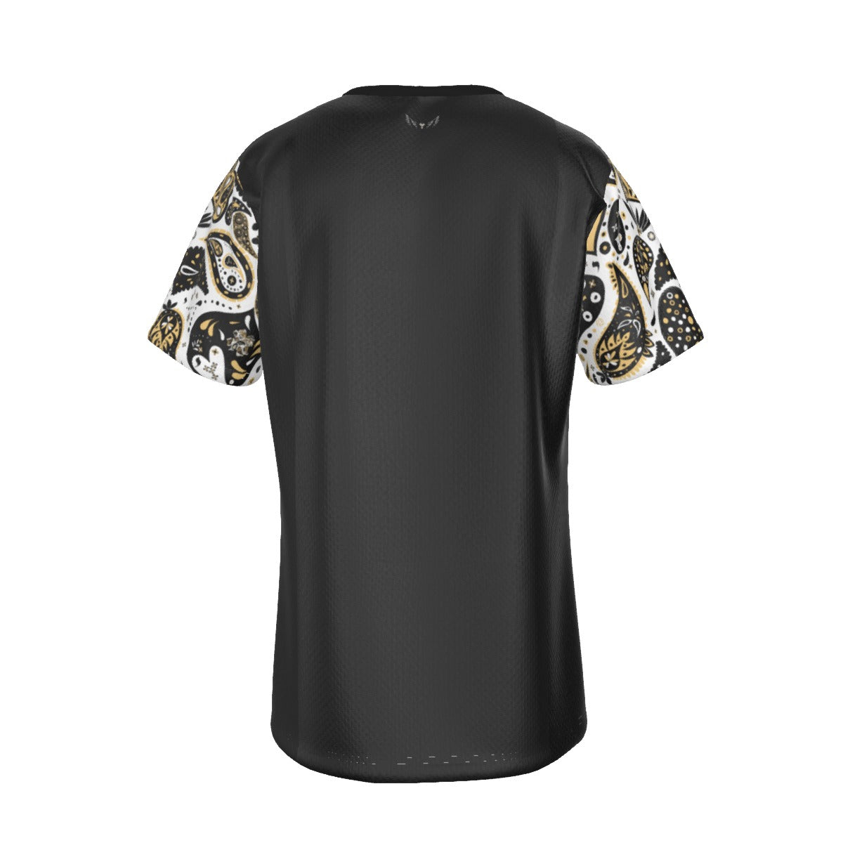 ALL PRAISES TO THE MOST HIGH Black Paisley Sleeve T Shirt