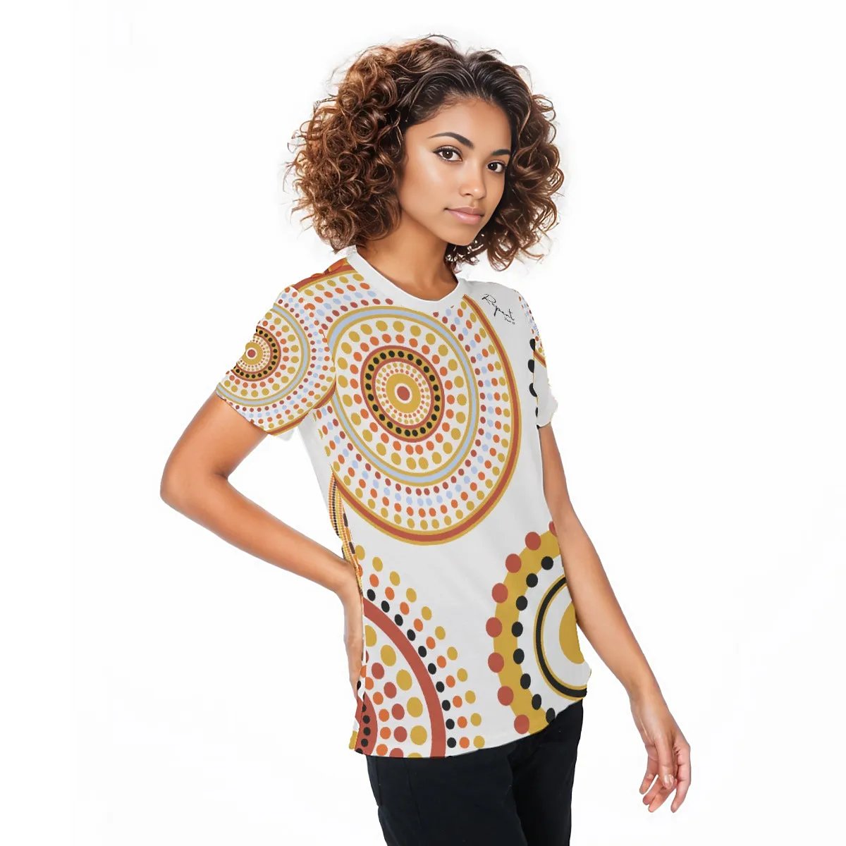 REPENT Ethnic Pattern Round Neck T-Shirt