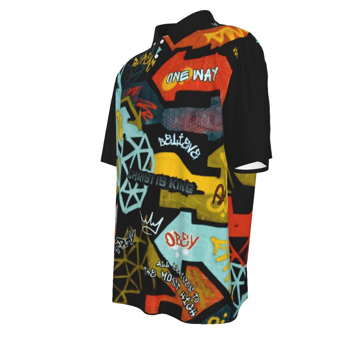 GRAFFITI GOD Casual Polo Shirt