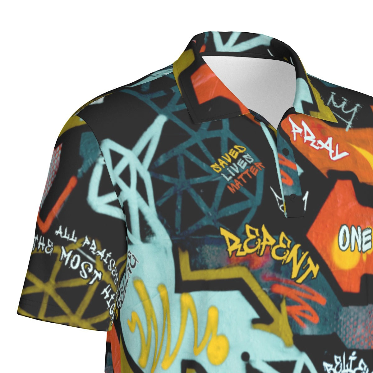 GRAFFITI GOD Polo Collar Jersey