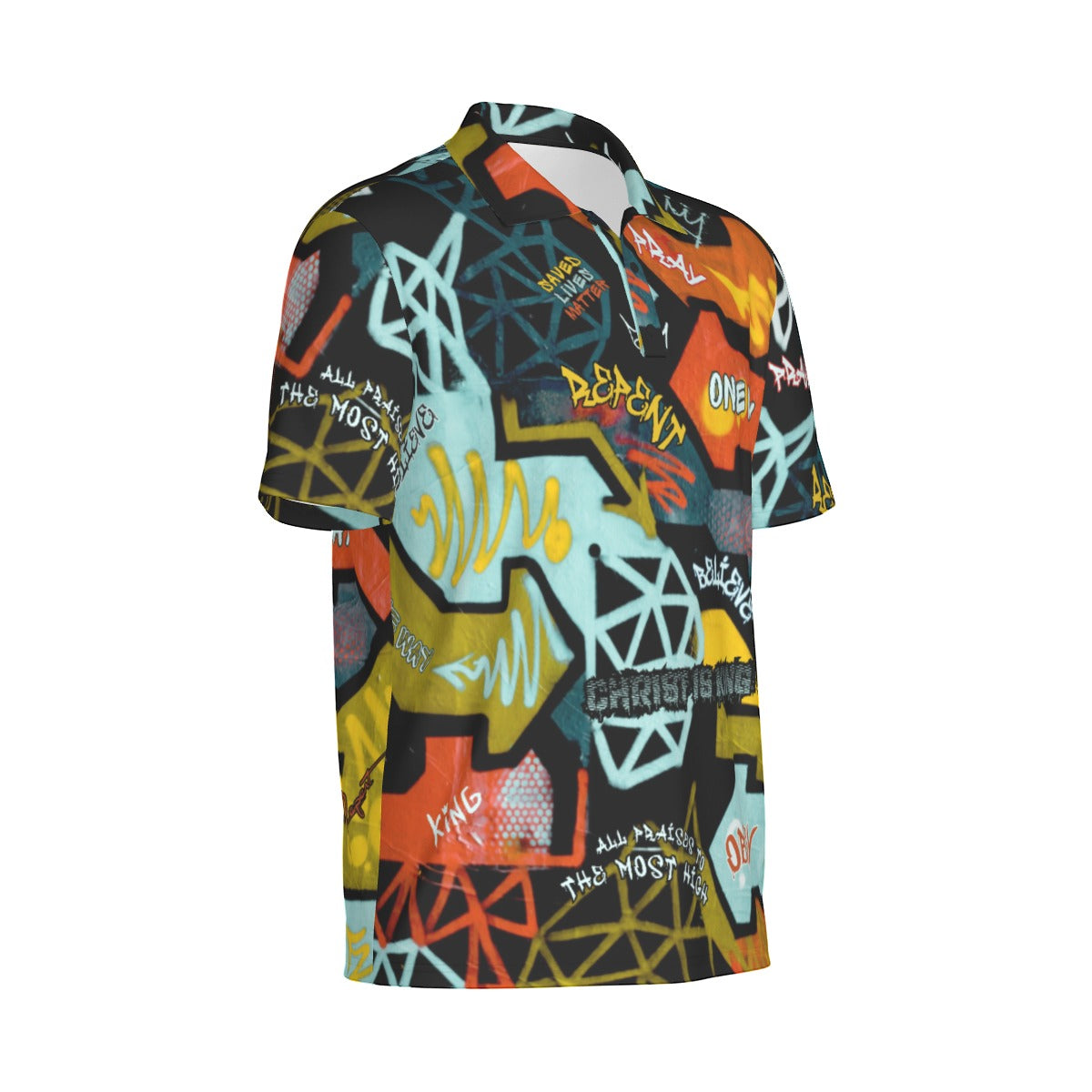 GRAFFITI GOD Polo Collar Jersey