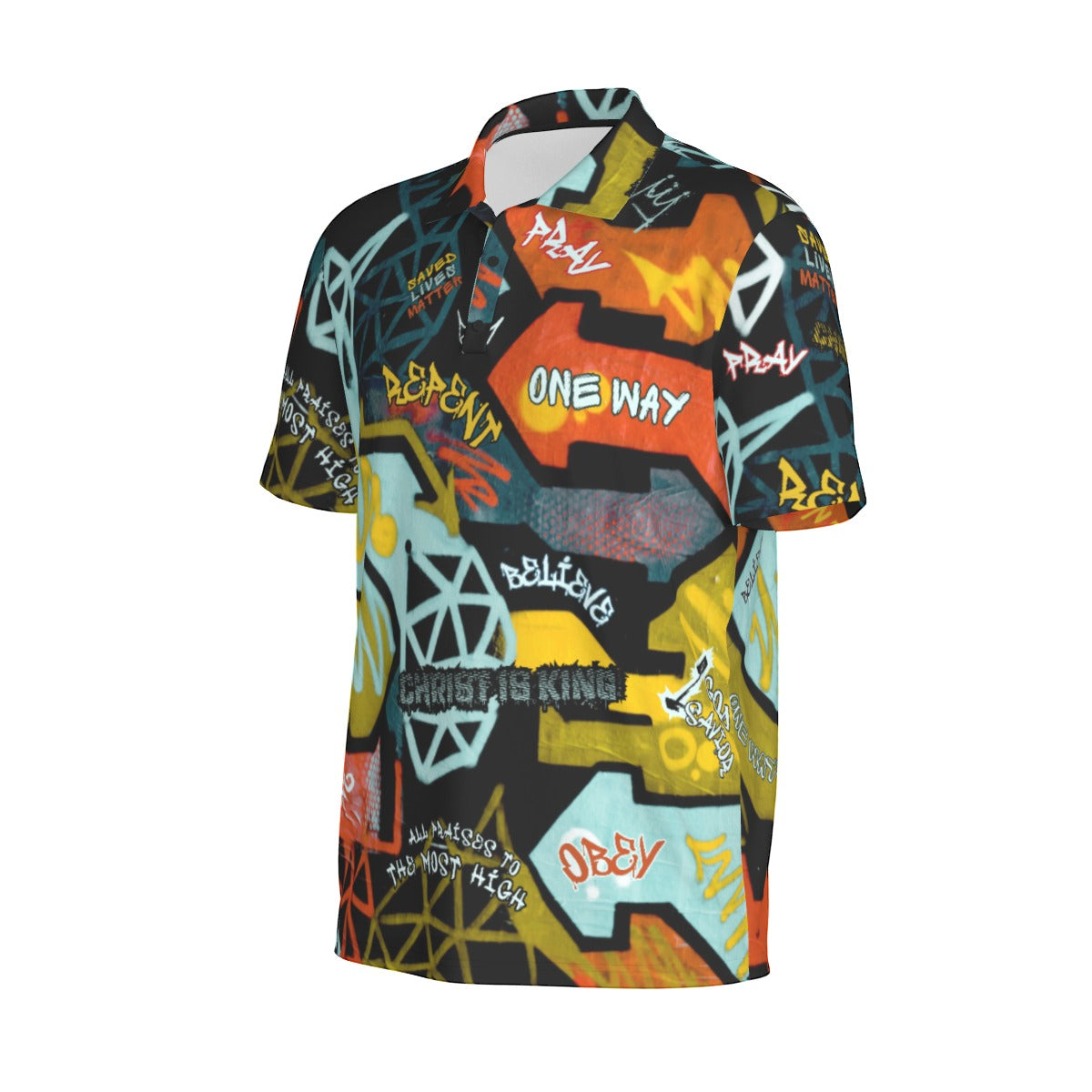 GRAFFITI GOD Polo Collar Jersey