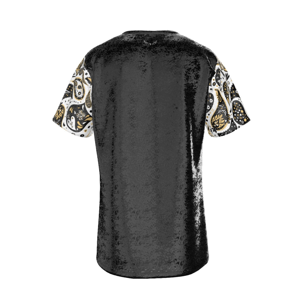 ALL PRAISES TO THE MOST HIGH Paisley Sleeve Velvet T Shirt