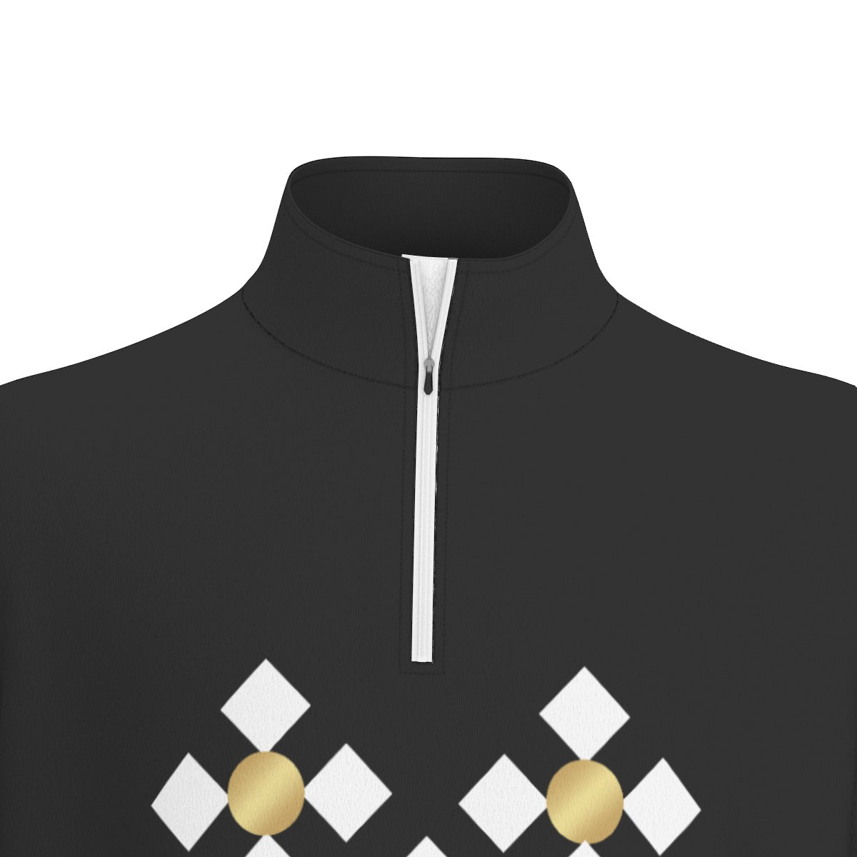 Men's YAHAWAH Black Sports Collar Long Sleeve Jersey