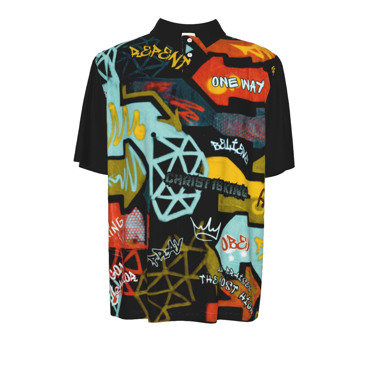 GRAFFITI GOD Casual Polo Shirt