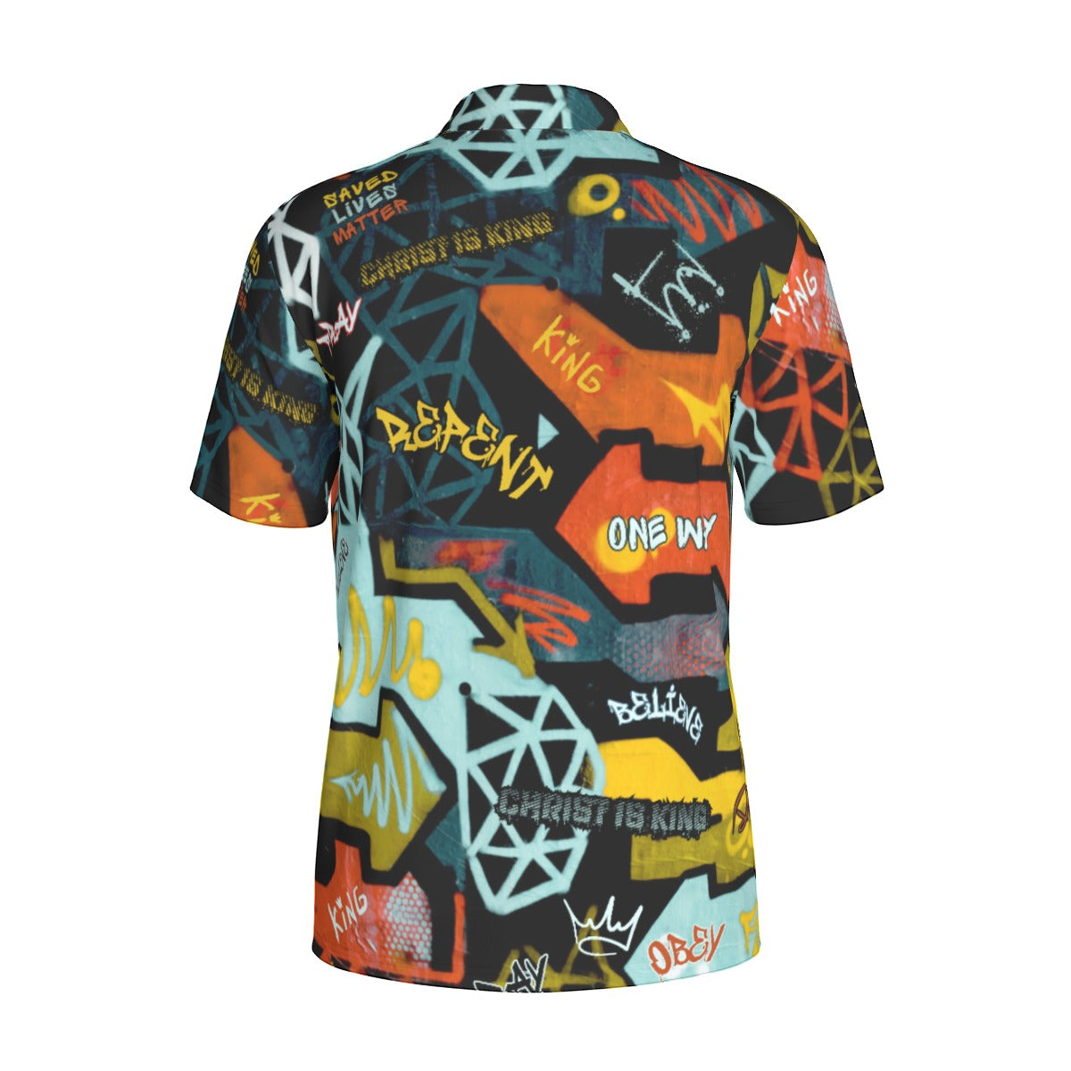 GRAFFITI GOD Polo Collar Jersey