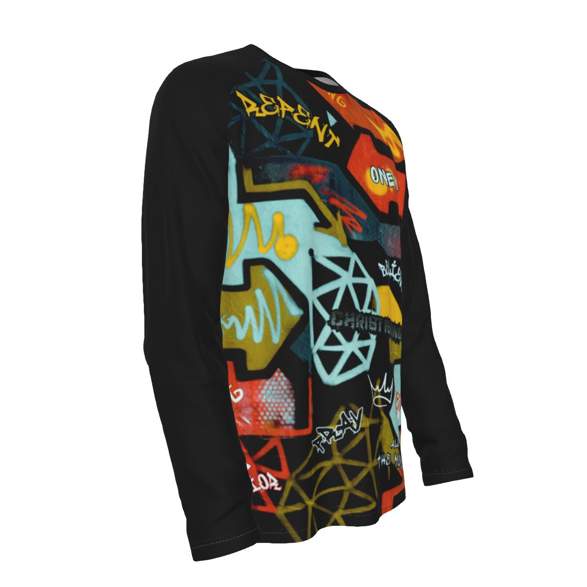 GRAFFITI GOD Long Sleeve Cotton T Shirt