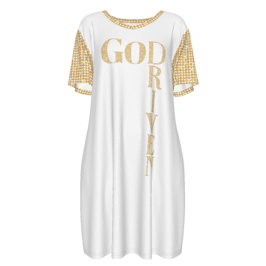 GOD DRIVEN Short Sleeve Waist Dress