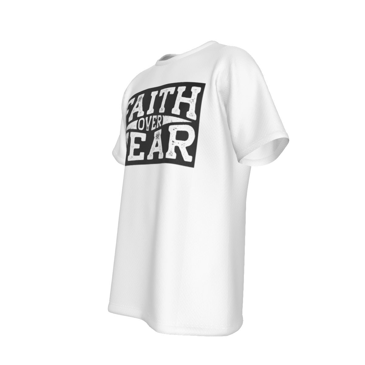 FAITH OVER FEAR White T Shirt