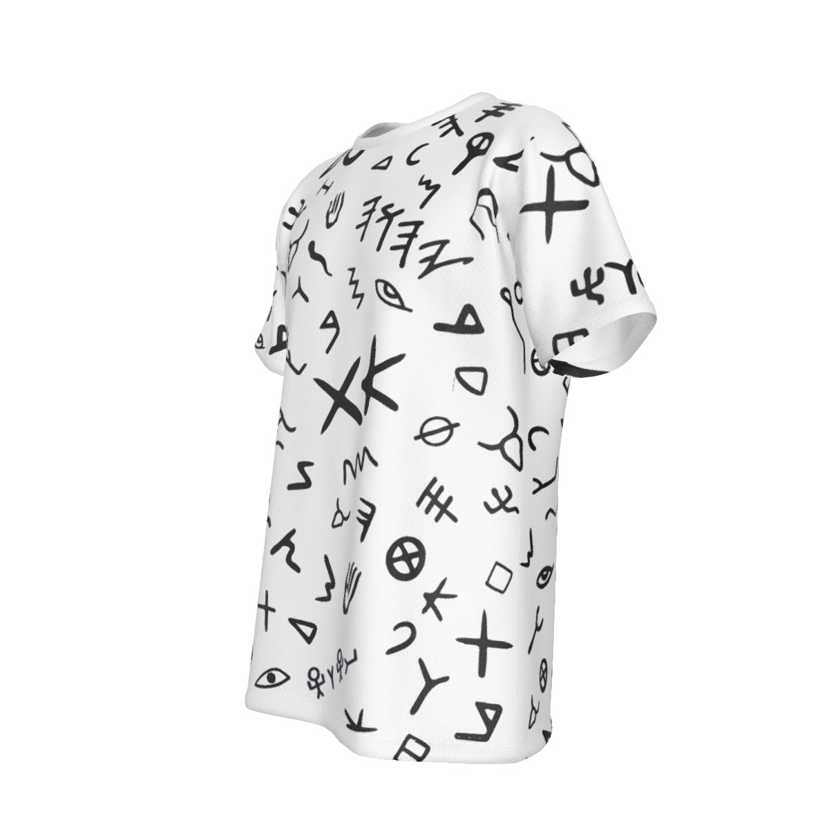 YAHUAH Paleo Phoenician Pictograph Hebrew Alphabet White T Shirt