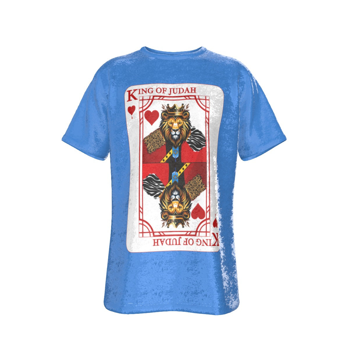 KING OF JUDAH KING OF HEARTS Blue Velvet T Shirt