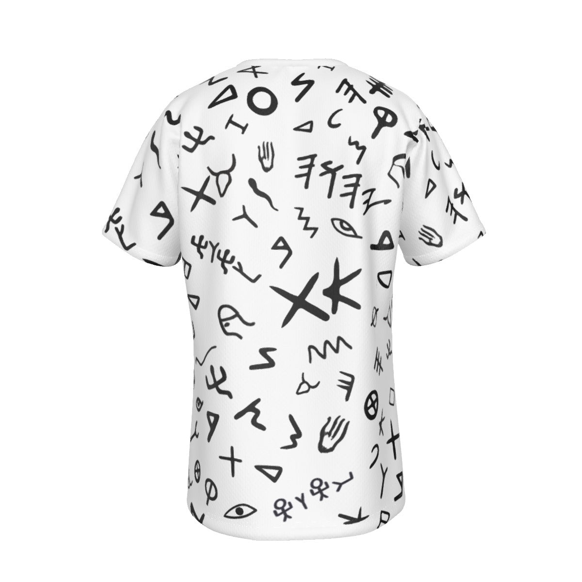 YAHUAH Paleo Phoenician Pictograph Hebrew Alphabet White T Shirt