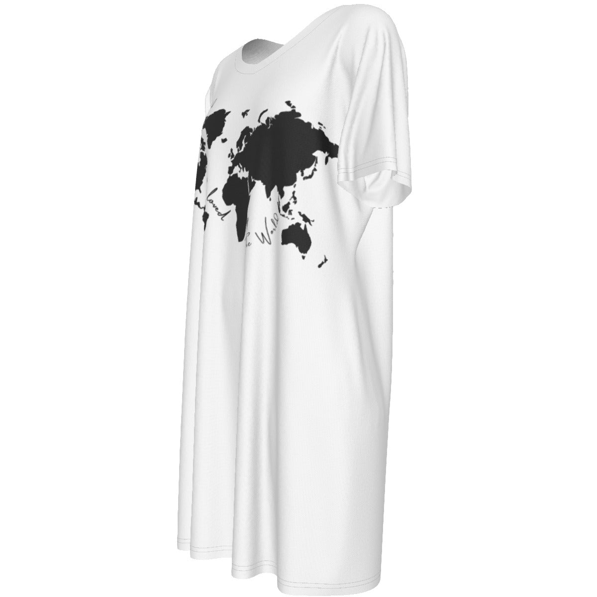 FOR GOD SO LOVED THE WORLD Short Sleeve Casual Cotton Dress