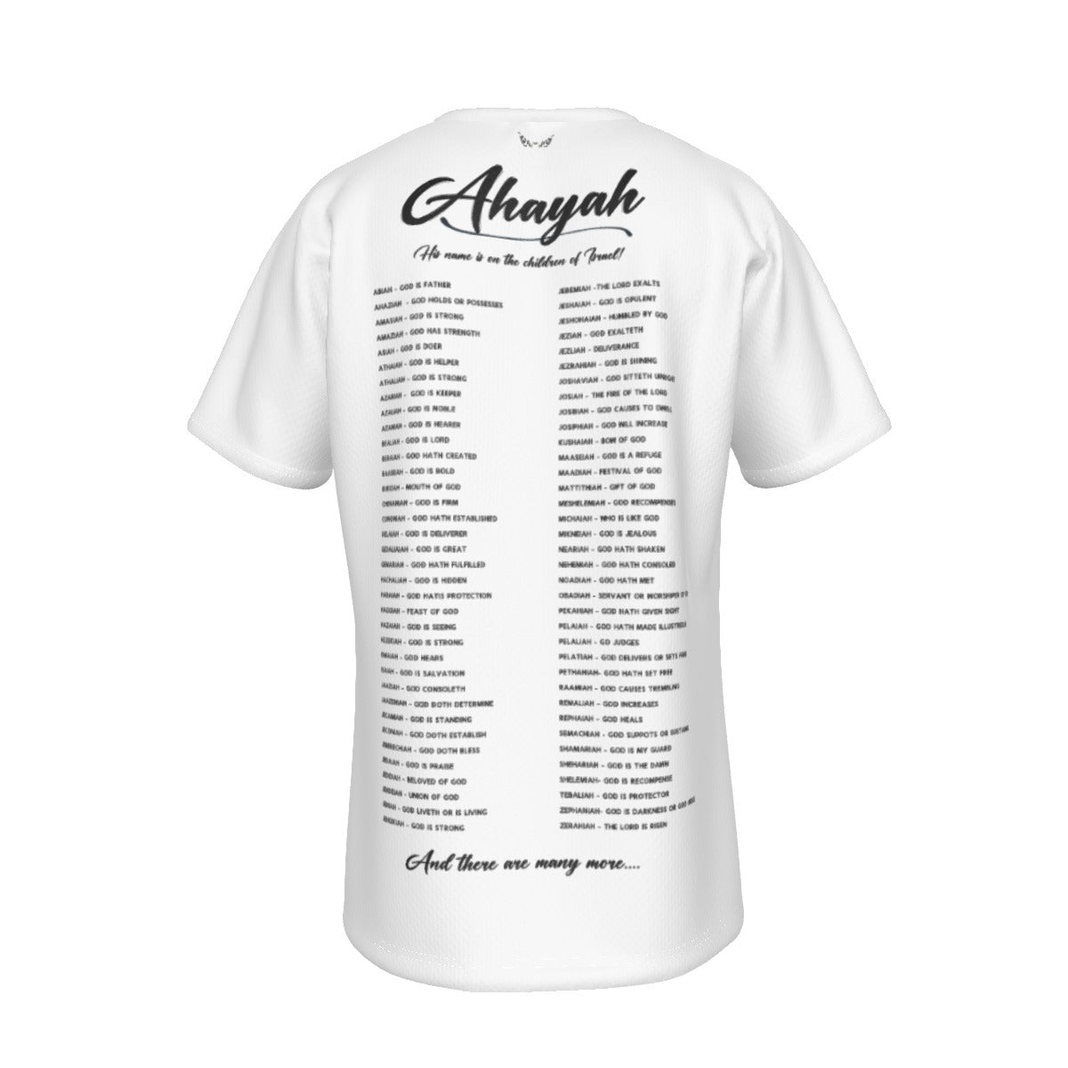 NUMBERS 6:27 AHAYAH Name On The Children Of Israel White T Shirt