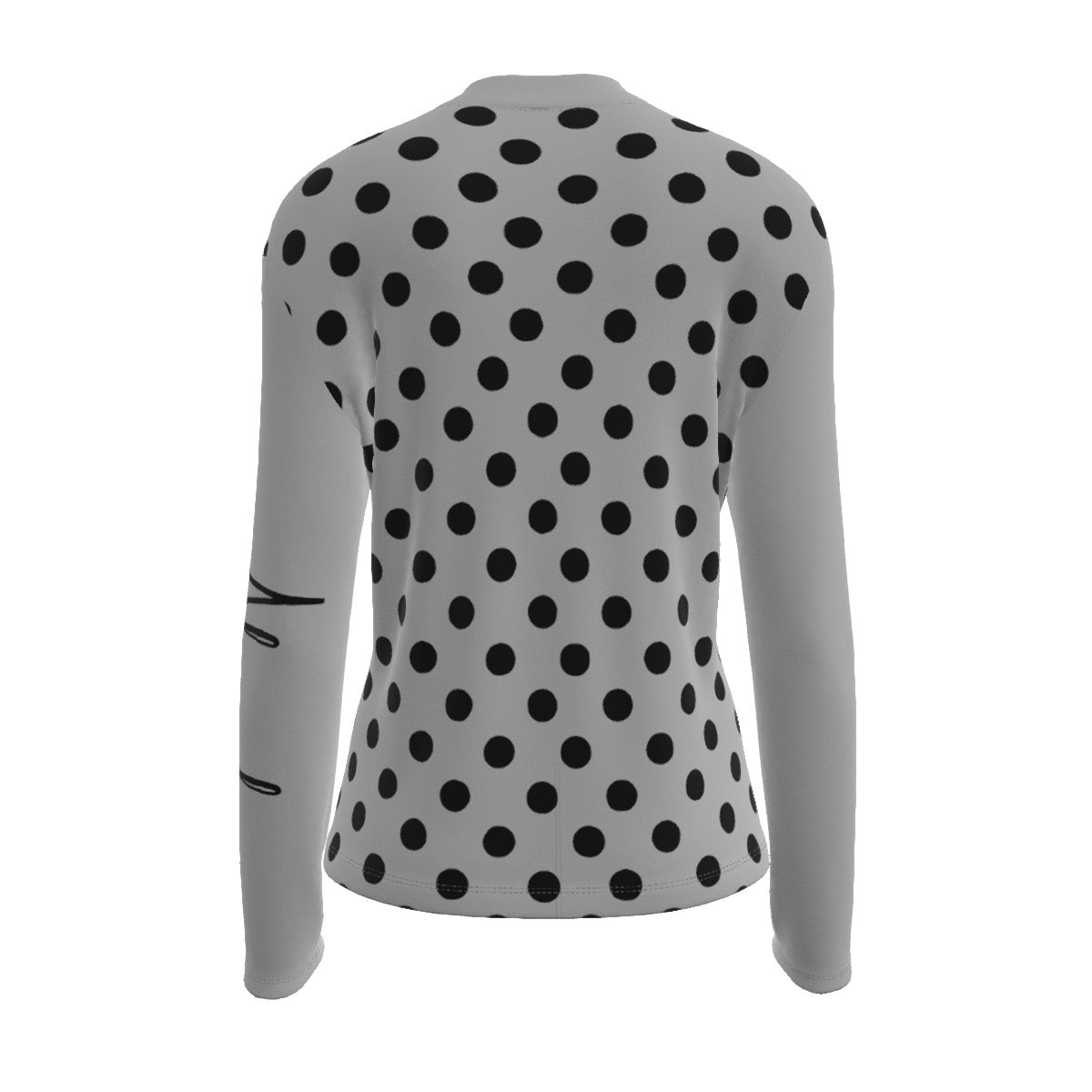 AHAYAH Polka Dot Turtleneck Top