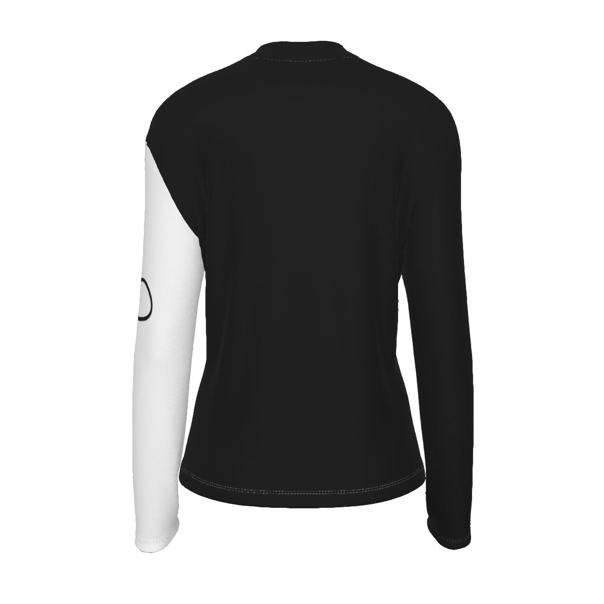 JESUS Sleeve Black and White Turtleneck Top