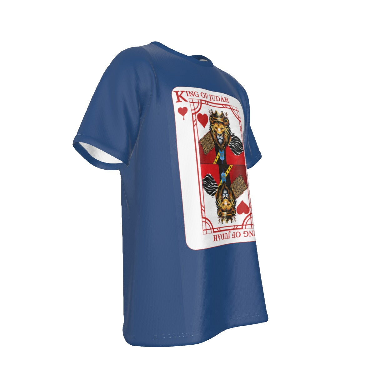 KING OF JUDAH HEARTS Blue T Shirt