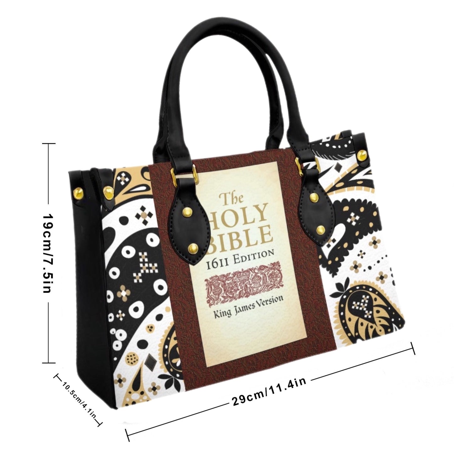 1611 Edition KJV Print Tote Handle Bag