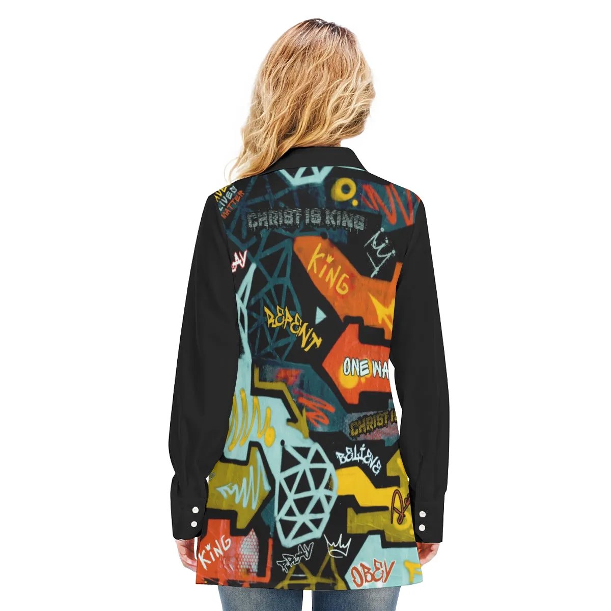 GRAFFITI GOD Long Button Shirt