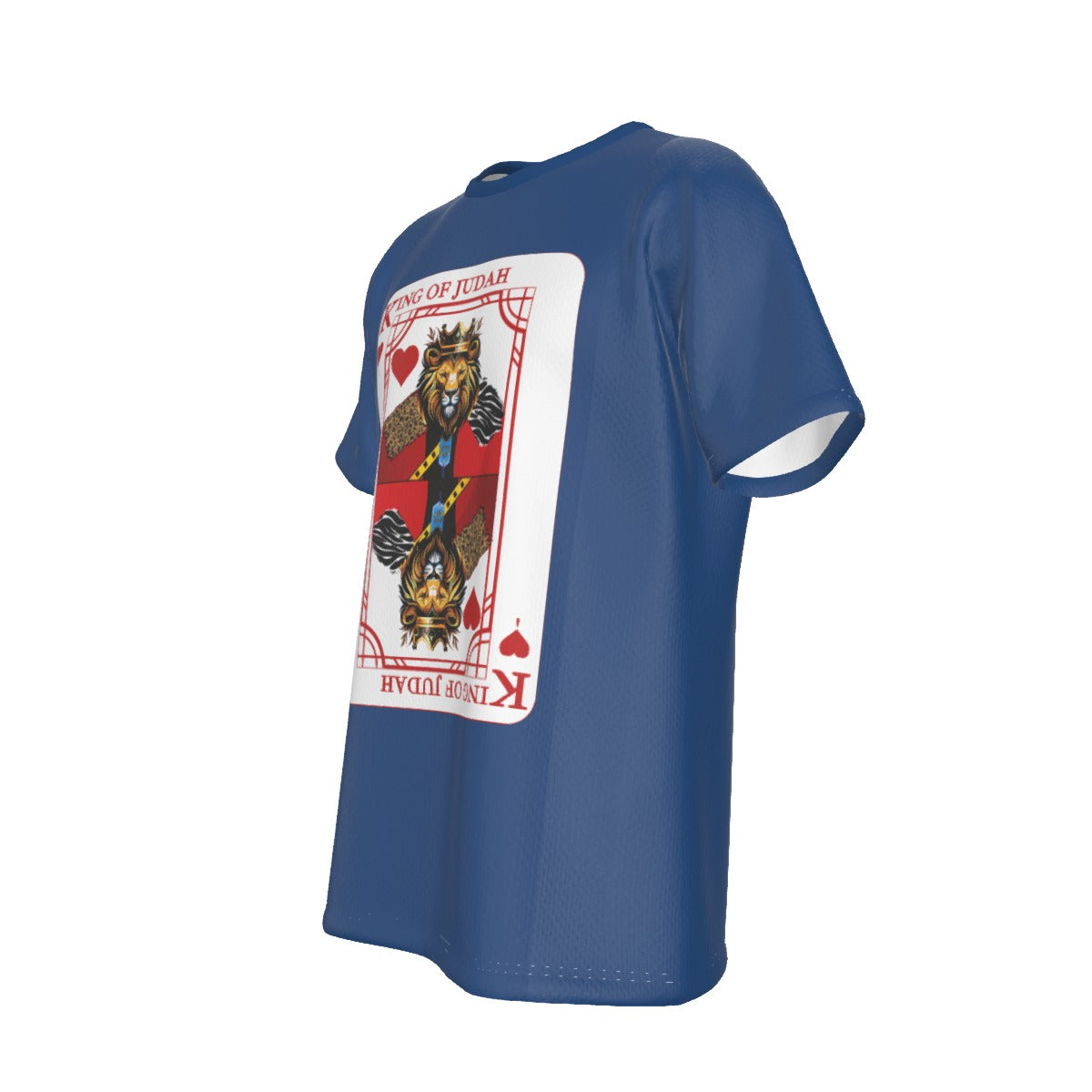 KING OF JUDAH HEARTS Blue T Shirt