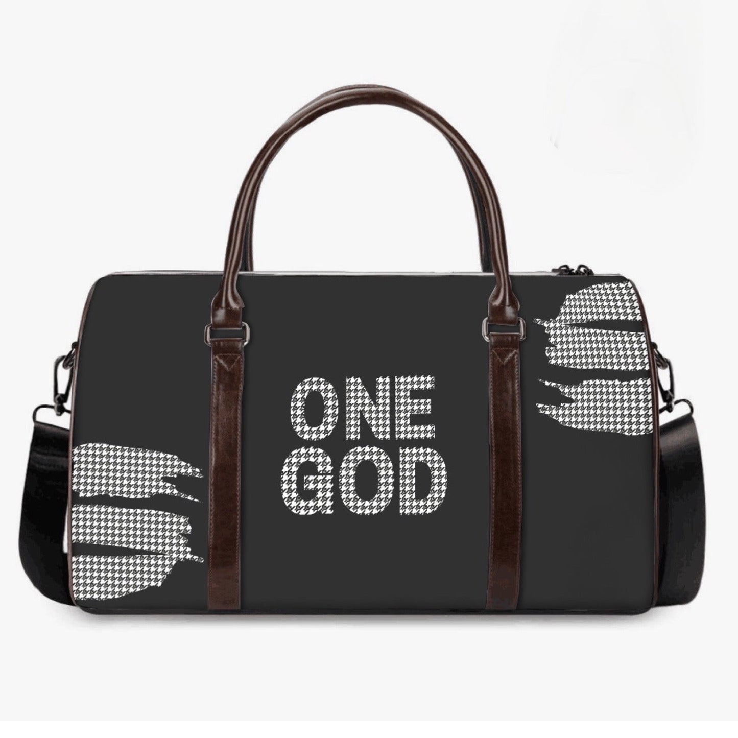 ONE GOD Houndstooth Duffle Bag