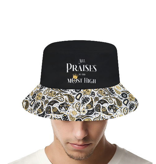 ALL PRAISES TO THE MOST HIGH Paisley Bucket Hat